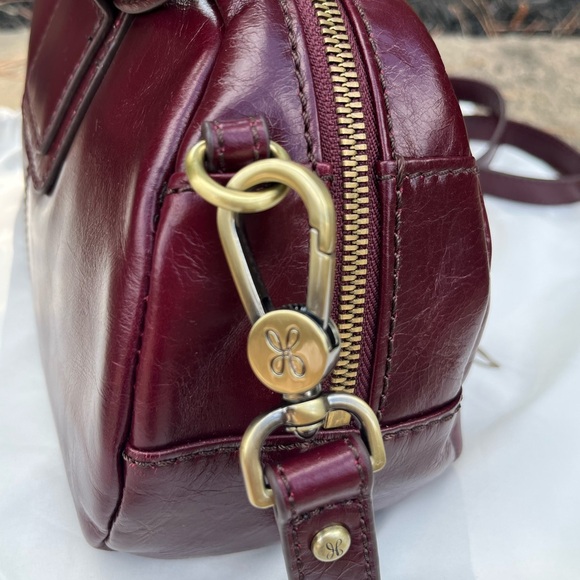 NWT New Hobo Shelia Small Satchel Merlot Leather Retired Rare - Picture 5 of 8